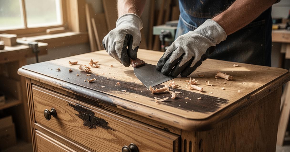 Astuces efficaces pour un décapage réussi de vos meubles en bois : la méthode douce à l’eau